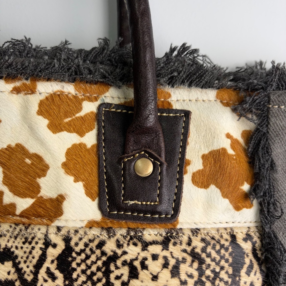 Patchwork Tote Bag - Multicolor - image 4